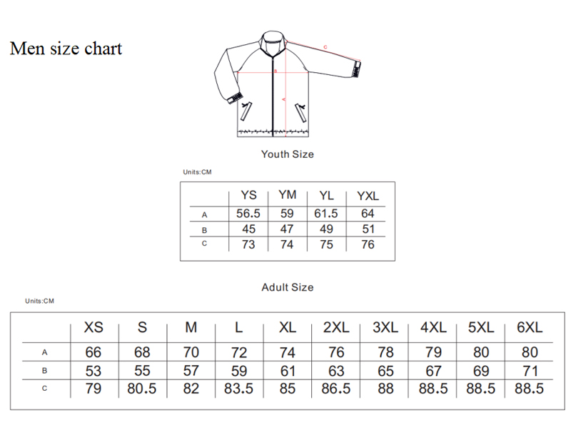 Size Chart Men