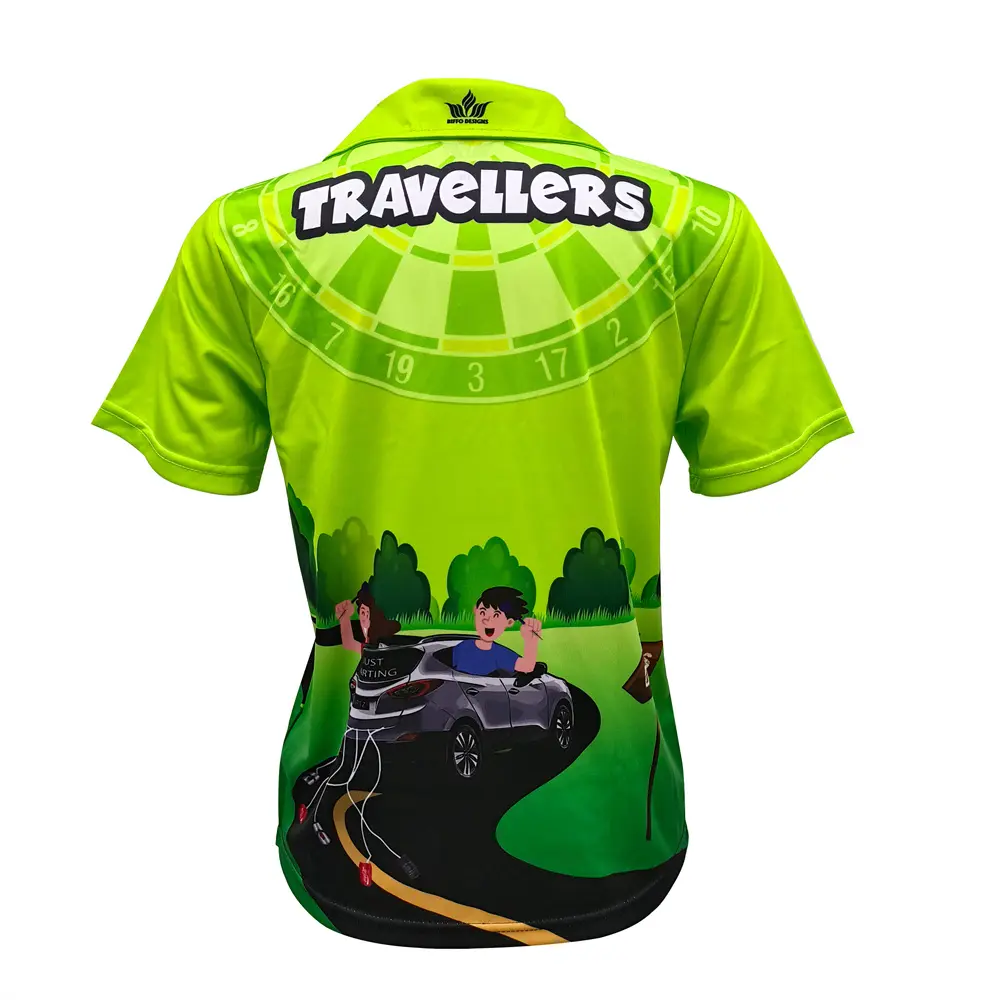 Custom Factory Price Manufacturer Supplier Sublimation Women Green Polo