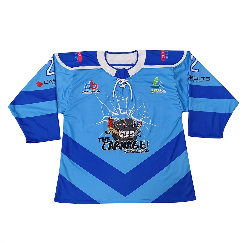 Custom Ice Hockey Uniform Full Dye Sublimation Reversible Practice Jersey Hockey Jersey