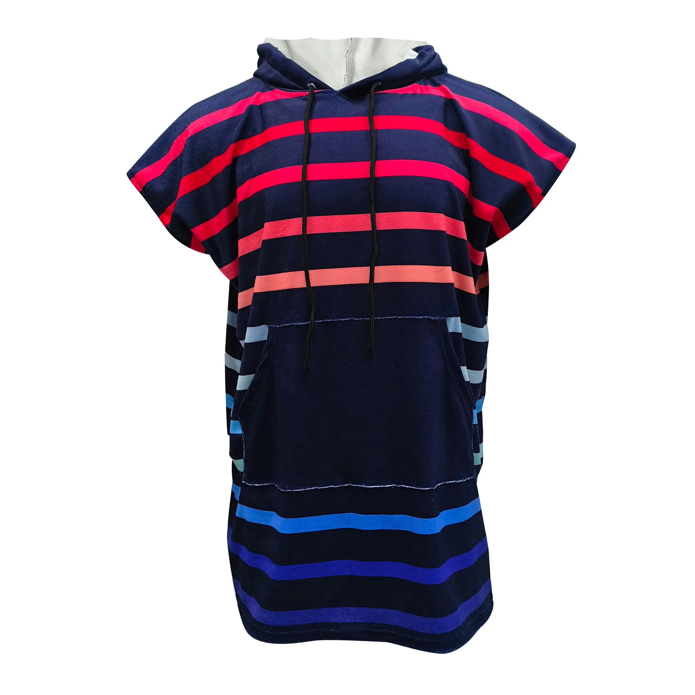 OEM Wholesales High Quality Pullover Sleeveless Hoodie Fashion Rainbow Stytle for Men Supplier, Suppliers