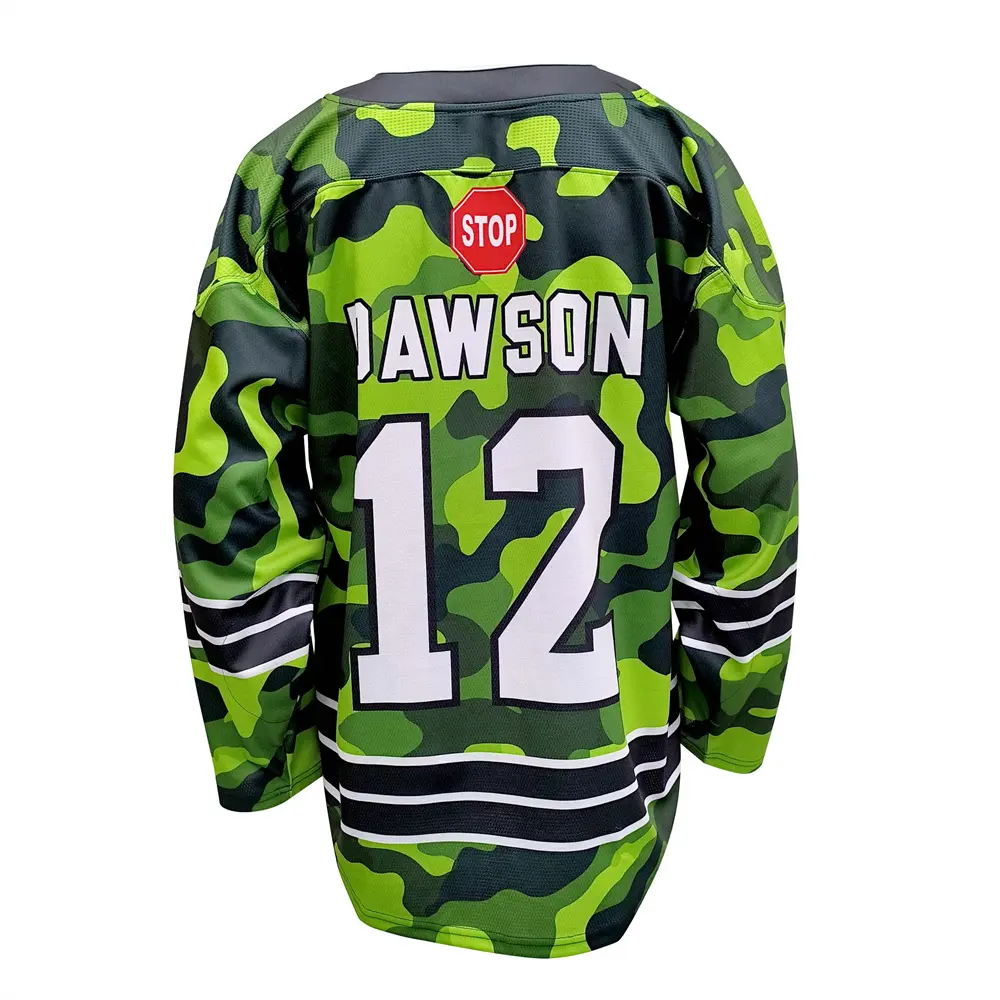 Custom Made Youth Ice Hockey Jerseys Sublimation Printed Breathable Wear
