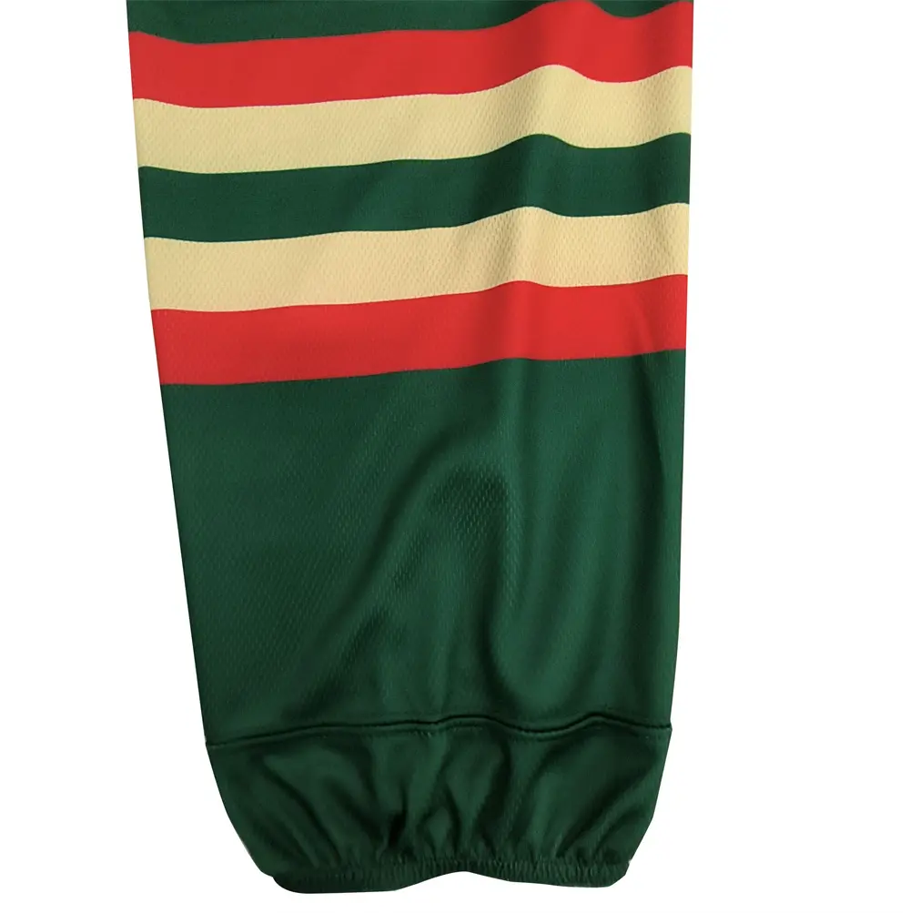 High-Quality Sublimated 100% Polyester Ice Hockey Socks with Stripe Suppliers, Products