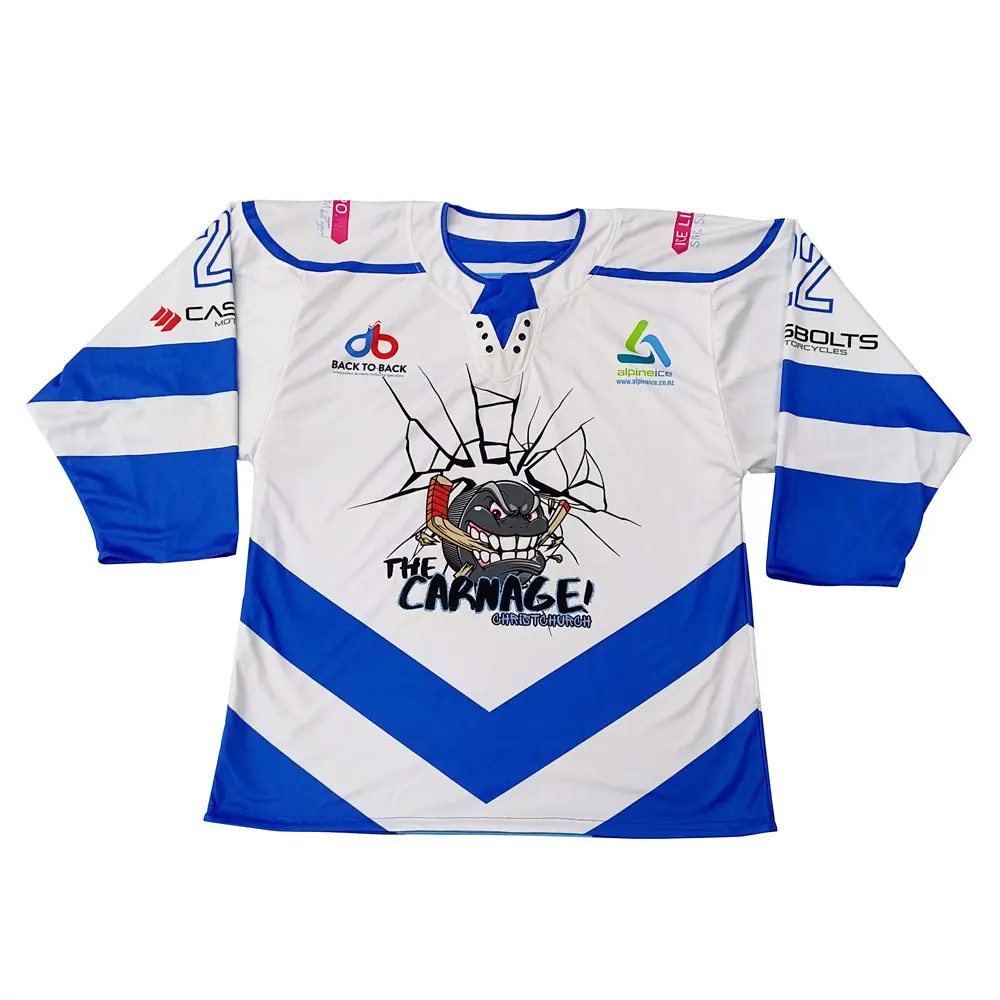 Custom Ice Hockey Uniform Full Dye Sublimation Reversible Practice Jersey Hockey Jersey