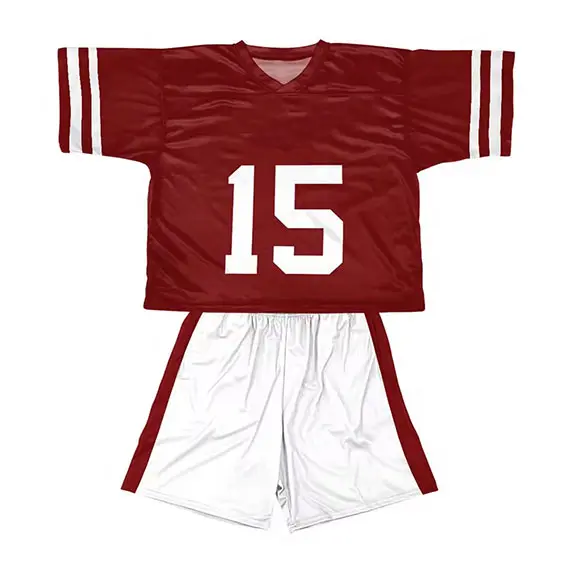 OEM Classic Maroon White Lacrosse Uniform Manufacturer, Factories