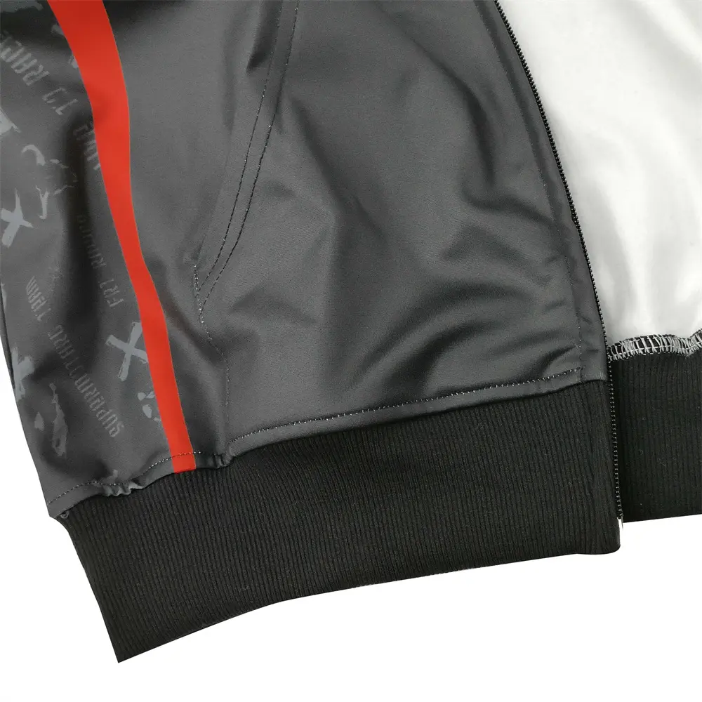 OEM FT2 Racing Black-Red Full-Zip Hooded Jacket Factories, Product