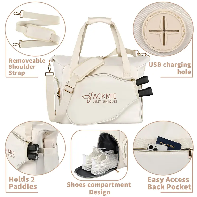 China Pickleball Paddle Bag with Shoe Compartment for Gym Manufacturer, Factory