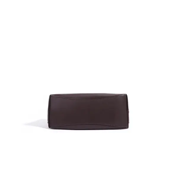 China New Women's Luxury Designed Stylish Casual Tote Bag Custom Buckle Closure Waterproof Genuine Leather Polyester Shoulder Strap Factories, Supplier
