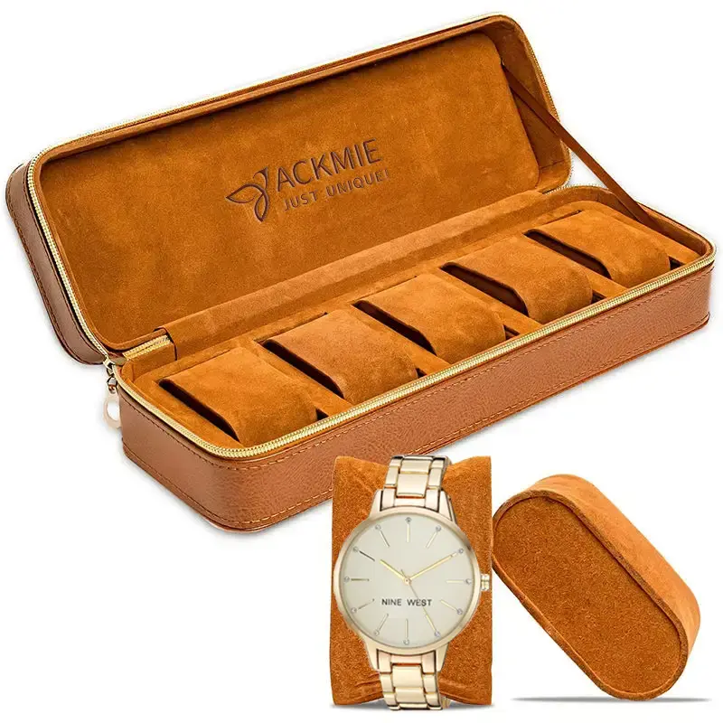 Wholesale PU Leather Watch Case 5 Slot Watch Box Manufacturer, Factory