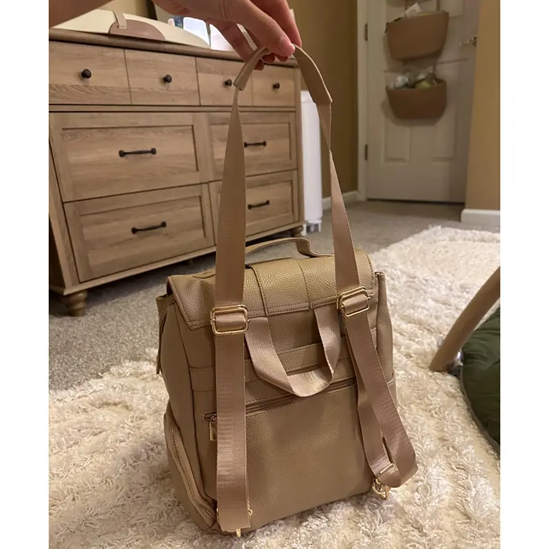 Wholesale Vegan Leather Breast Pump Bag Breast Milk Cooler Travel Bag with Cooler Bag Factories, Supplier