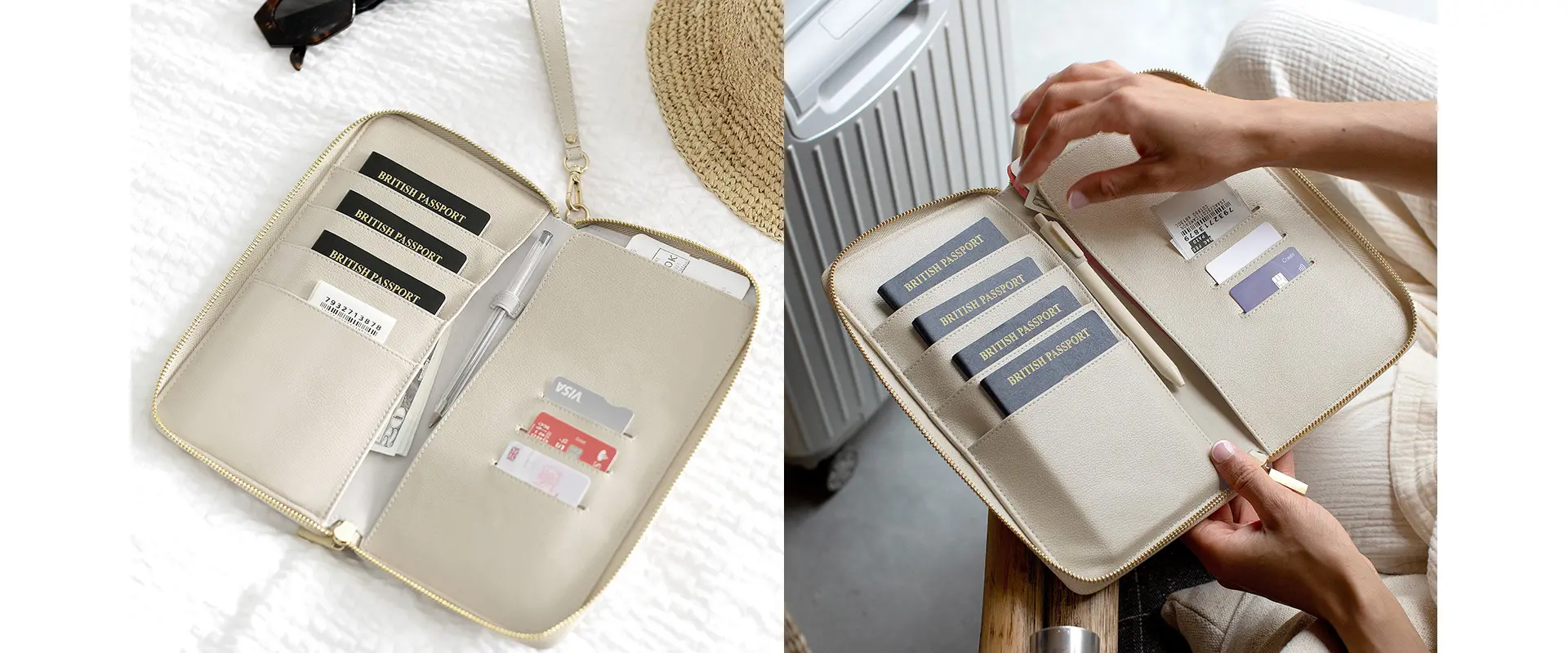 Family Travel Wallet Organizer
