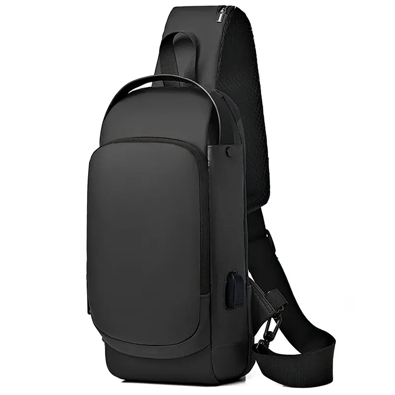 Wholesale Men's Belt Bag Anti-Theft USB Crossbody Backpack Waterproof Chest Bag Factories, Suppliers