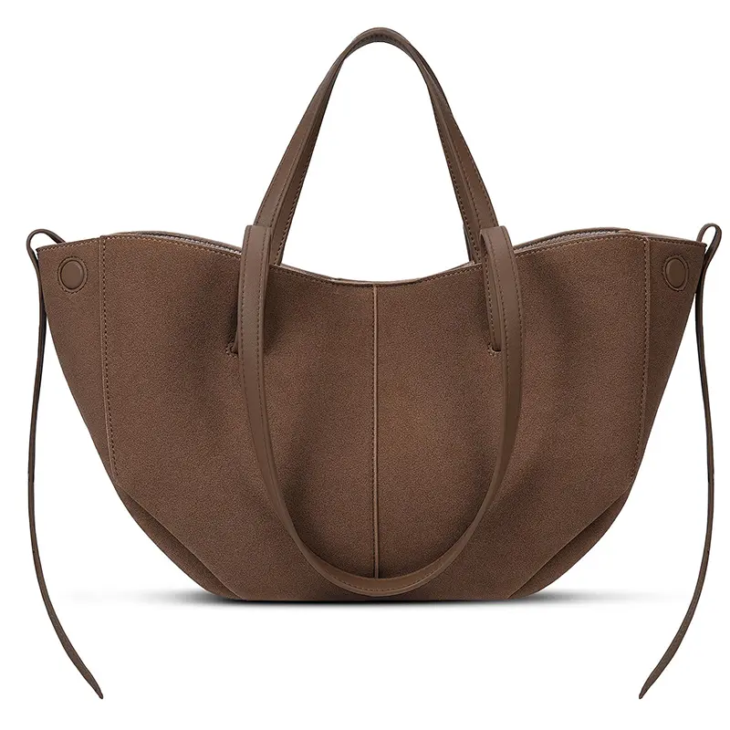 Wholesale Work Tote Bag Women's Leather Handbag Commuter Shoulder Bag with Magnetic Closure Manufacturers, Factory