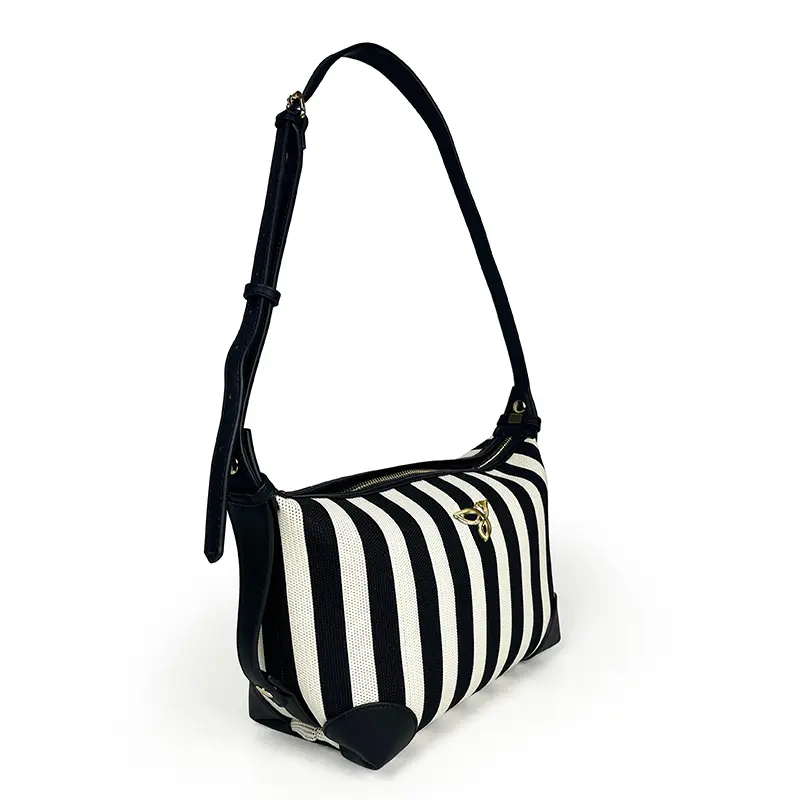 Wholesale 2in1 Knitted Striped Shoulder Dumpling Bag Manufacturer, Factories