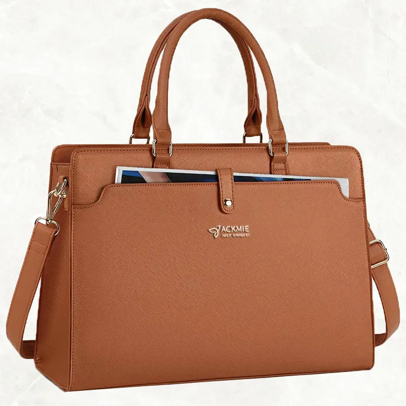 China 15.6 Inch Leather Laptop Business Shoulder Bag Factories, Suppliers