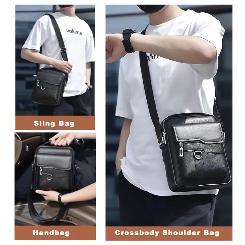 Wholesale Men's Small Messenger Bag Laptop Crossbody Shoulder Bag Manufacturer, Factories