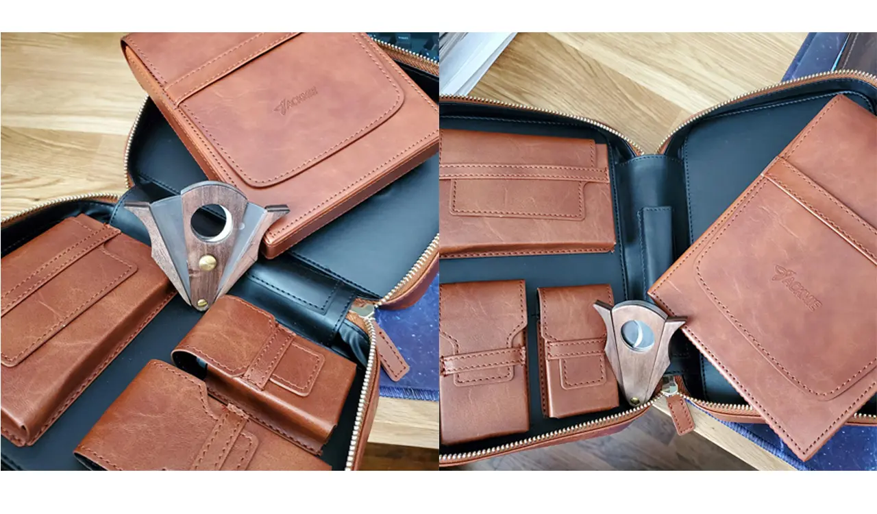 Versatile usage scenarios of the leather cigar case
