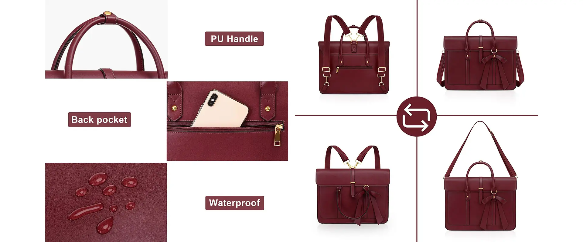 Interior compartments organization of the backpack