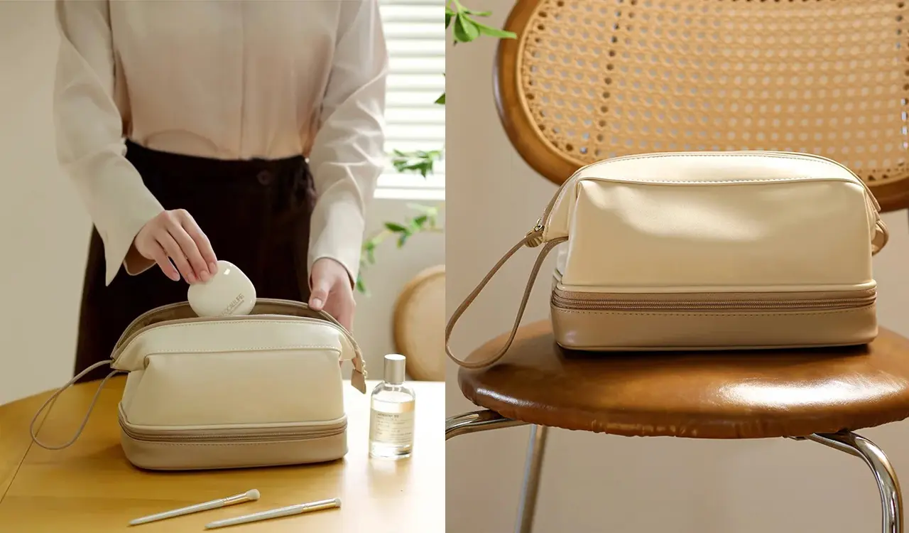 PU Cosmetic Bag - Compartment View