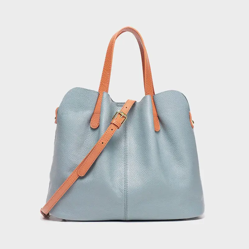 Wholesale Soft Cowhide Leather Tote Bags with Shoulder Bags Manufacturer, Supplier