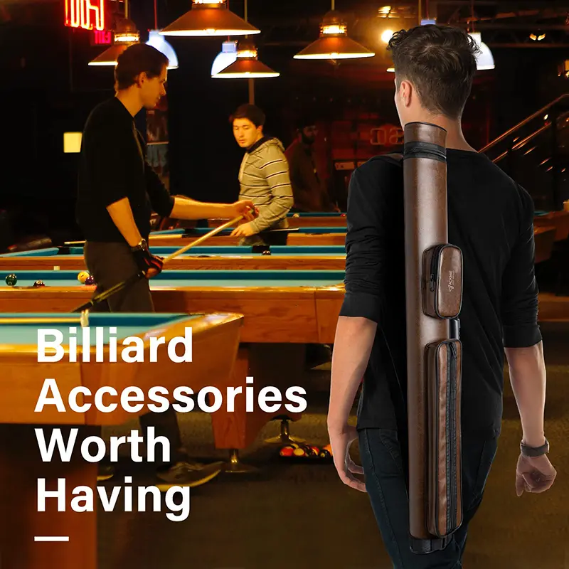 China Hard Pool Cue Case Faux Leather Billiard Accessories Snooker Bag Manufacturer, Factories