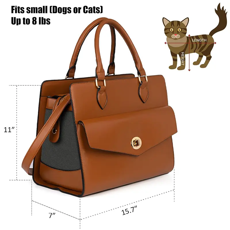Wholesale Fashion Pet Leather Bags Airline Approved Pet Travel Bags Factory, Factories
