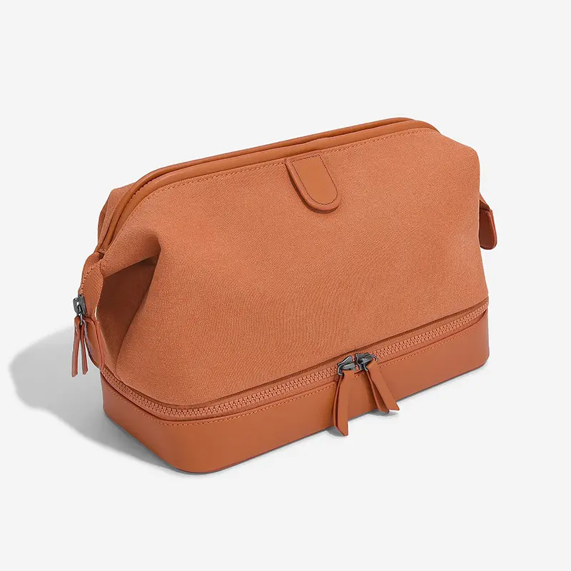 China Large Toiletry Bag Double Layer Cosmetic Bag Washbag Manufacturers, Factory