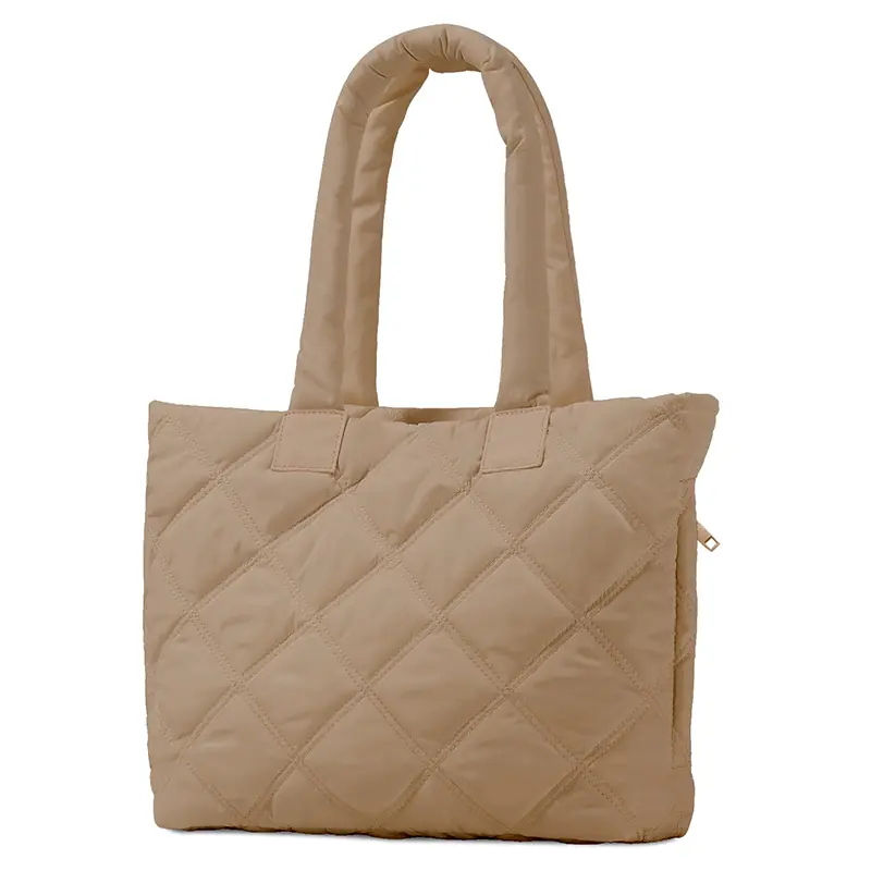 Wholesale Women's Quilted Laptop Bag Leather Down Tote Work Bag Suppliers, Supplier