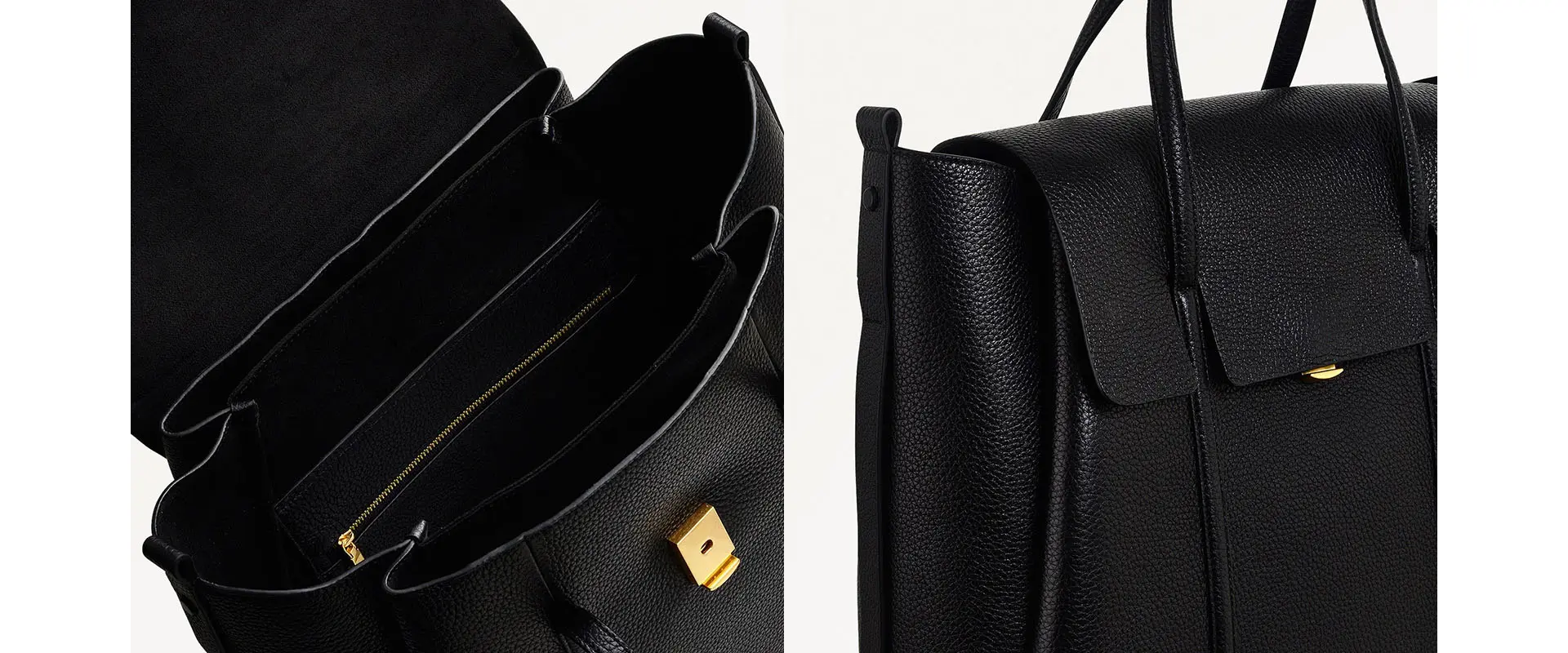 Luxury Leather Backpack Details