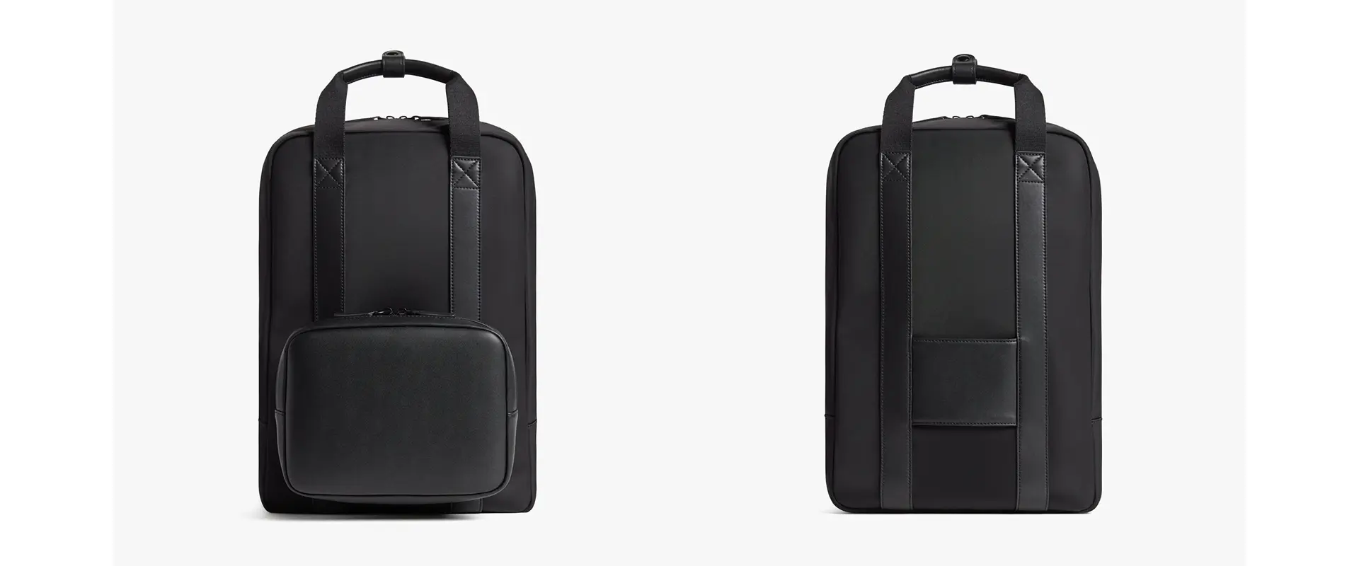 Refined silhouette multi-purpose backpack