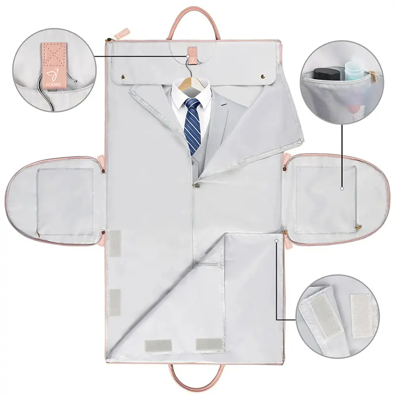 China Large PU Folding Suit Storage Bag Factory, Suppliers