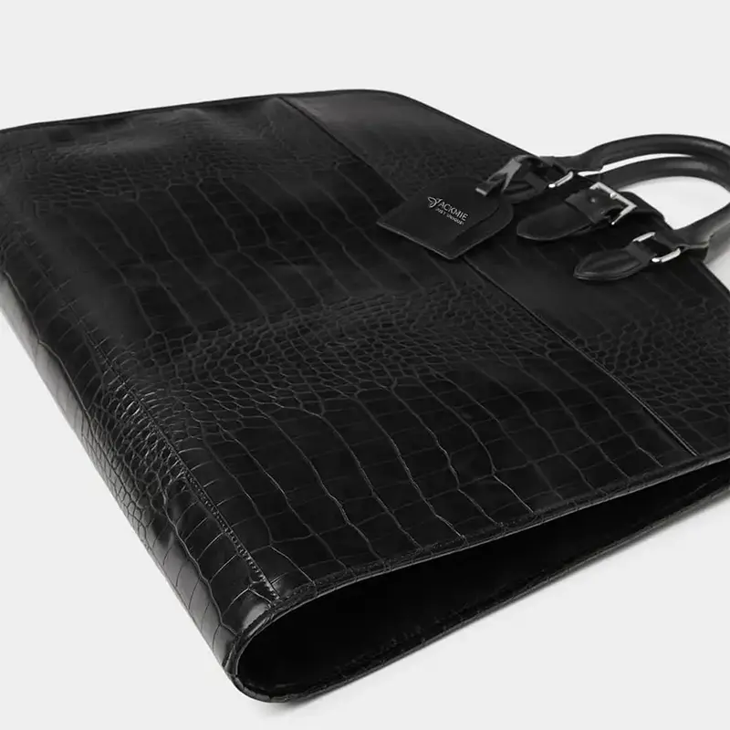 Wholesale Black PU Fashion Men's Duffle Travel Bag Manufacturers, Factory
