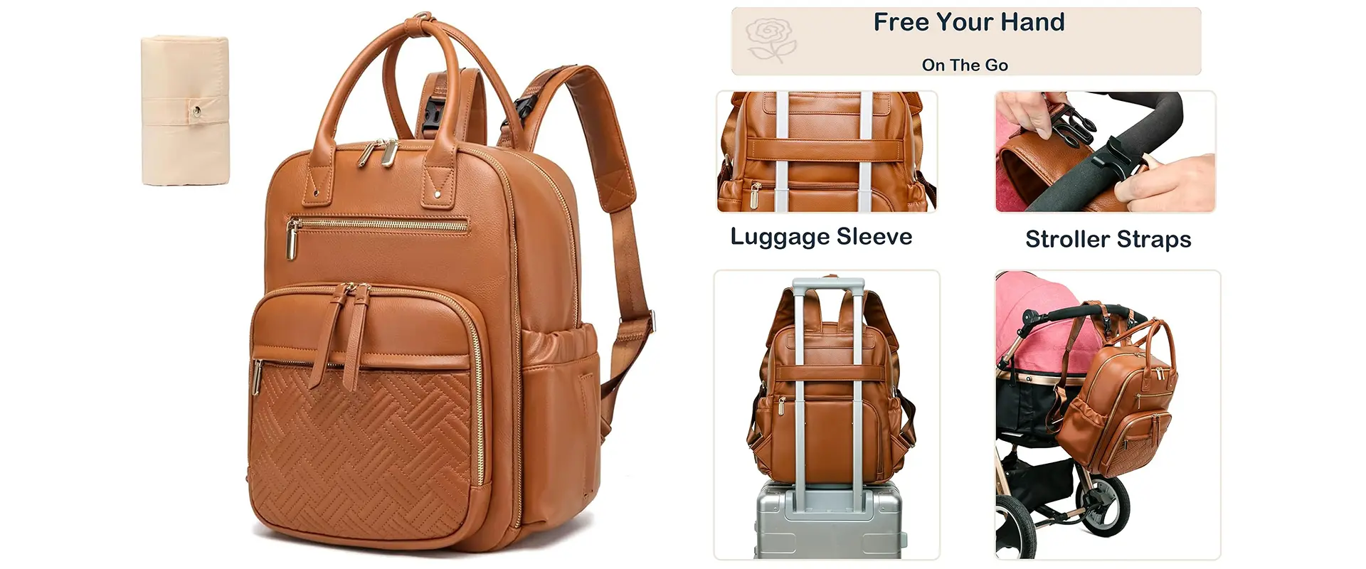 Large Capacity Diaper Bag Organizer