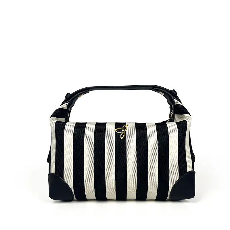 Wholesale 2in1 Knitted Striped Shoulder Dumpling Bag Manufacturer, Factories