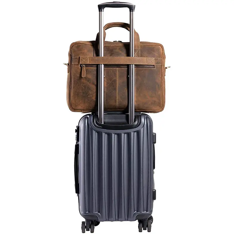 China 18-inch Laptop Leather Laptop Bag Messenger Bag Manufacturer, Manufacturers