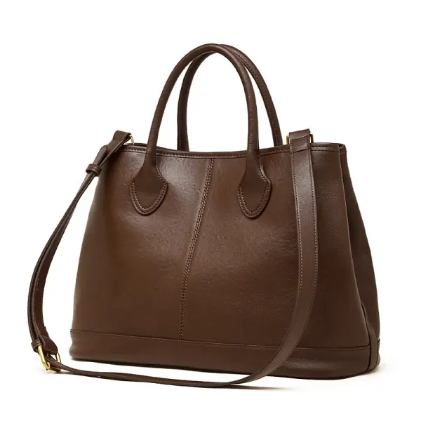 Wholesale 2026 New Genuine Leather Tote Bag for Women, Large Capacity Versatile Handbag, Fashion High-End Shoulder Crossbody Bag Manufacturers, Factory