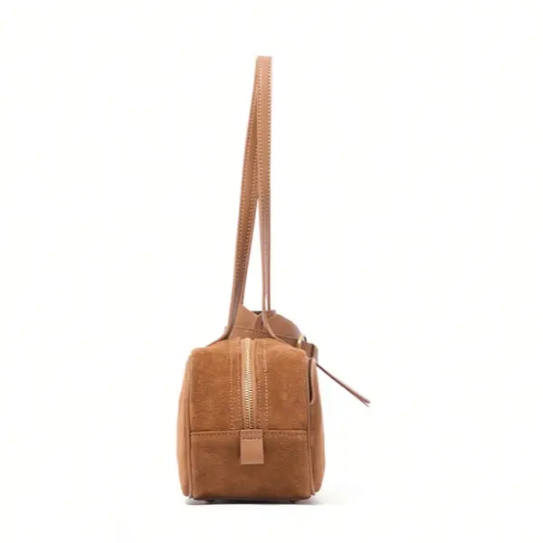 China Ackmie Women's Designed Custom Button Closure Waterproof Genuine Leather Polyester Casual Hasp Shape Shoulder Strap 1-1.9L Large Suppliers, Supplier