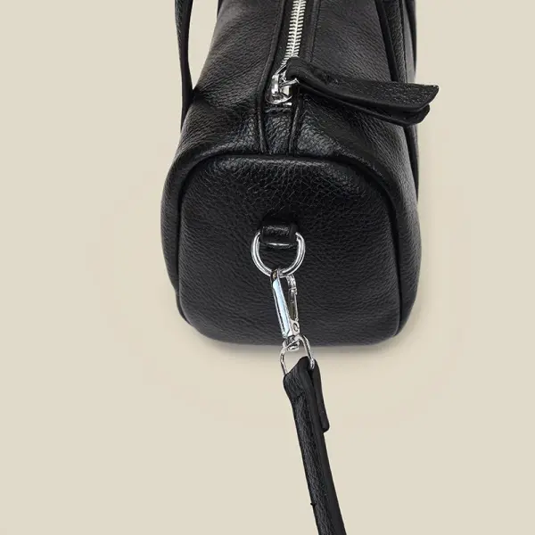 Wholesale Modern Luxury Fashion Designer Zipper Closure Waterproof Genuine Leather Handbags Polyester Shoulder Strap Casual Hasp Shape Factory, Factories