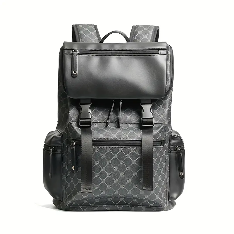 Wholesale PU Leather Large Capacity Travel Bag Laptop Backpack Student Bag Manufacturers, Factories