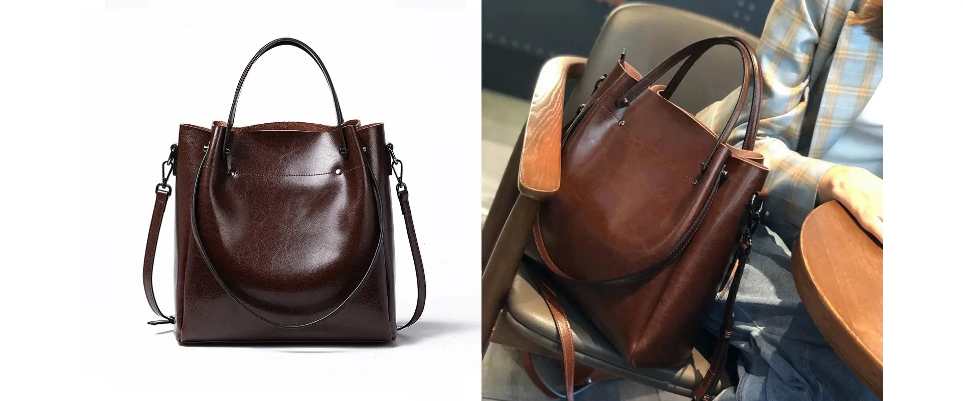 Genuine Leather Shoulder Bag Design Details