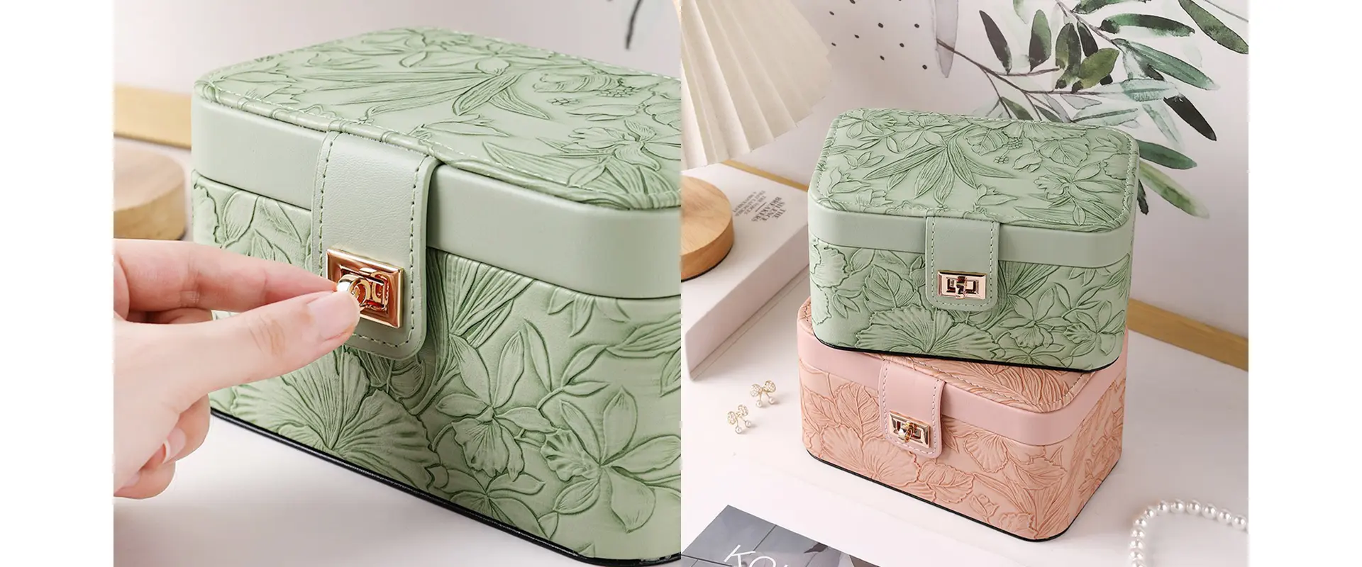 Portable Jewelry Box Interior View