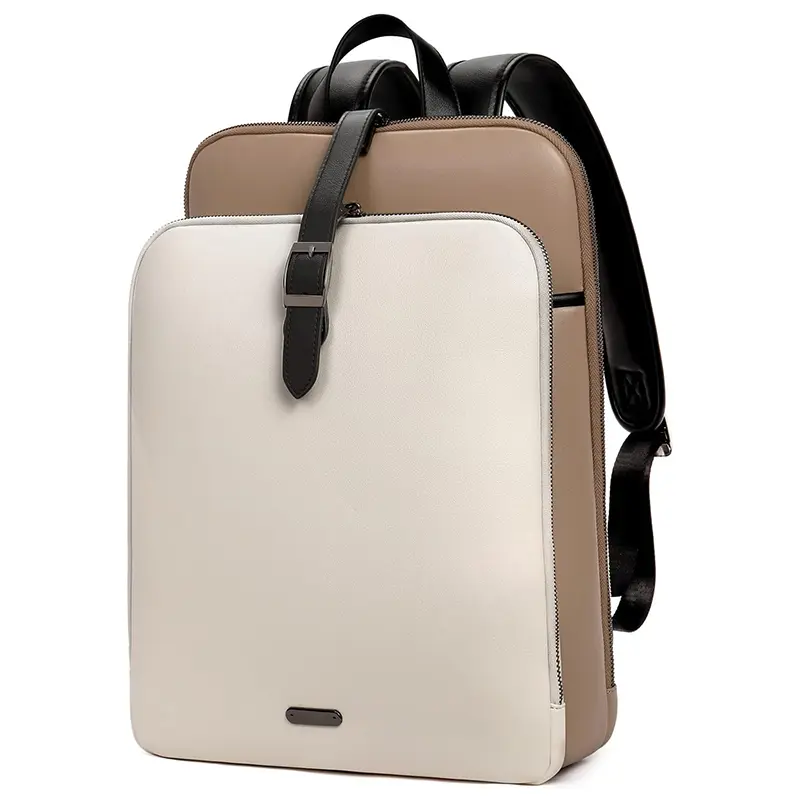 China Leather Backpack for Women 15.6-inch Laptop Bag Manufacturer, Factory
