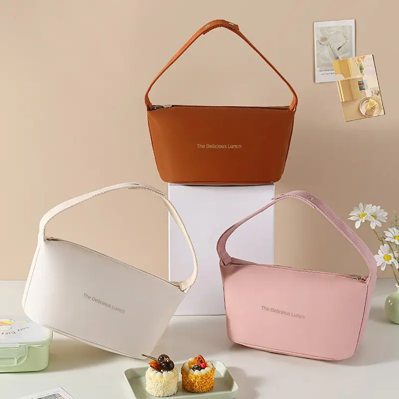 Wholesale New Style PU Leather Portable Insulated Lunch Bag Manufacturer, Factories