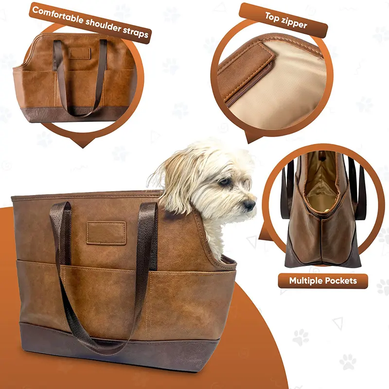 China PU Leather Pet Carrier Tote BagAirline Approved Pet Travel Carrier Bag Suppliers, Supplier