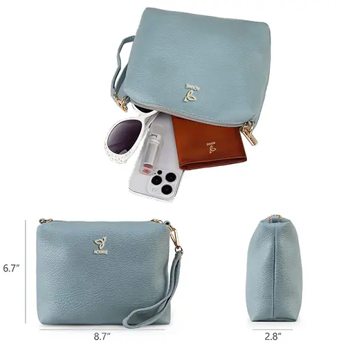 Hobo bag with small storage bag