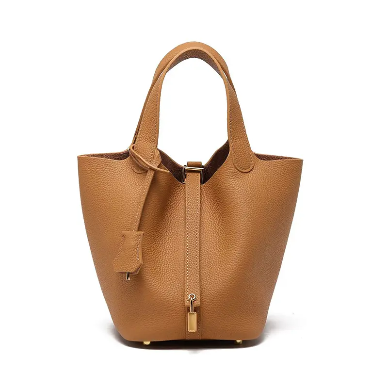 China Leather Basket Bag Bucket Bag High-end Handbag Manufacturer, Supplier