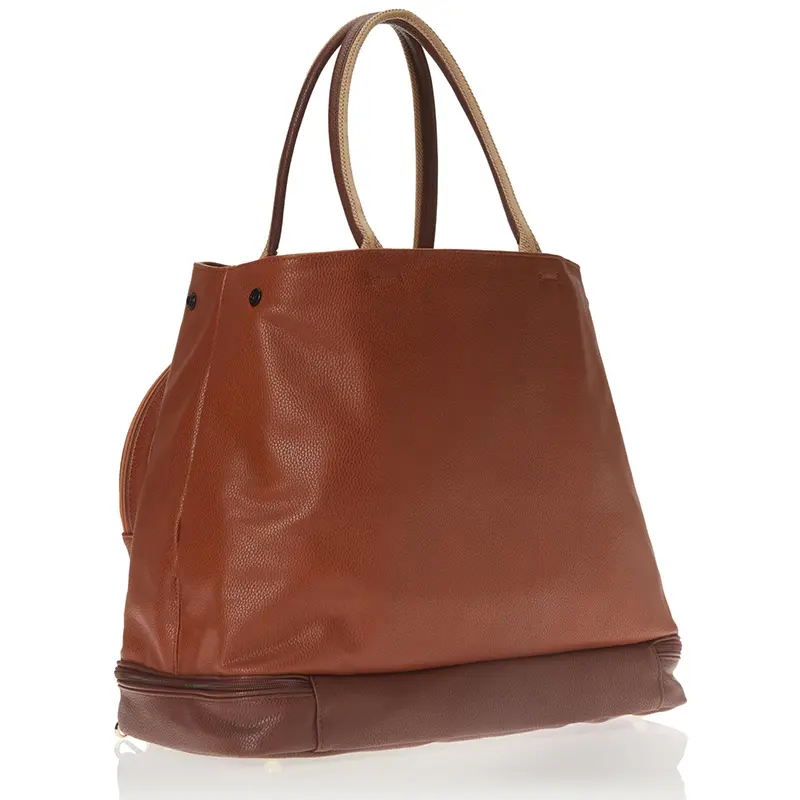 China Large Leather Tennis Racquet Bag Tennis Tote Factory, Supplier