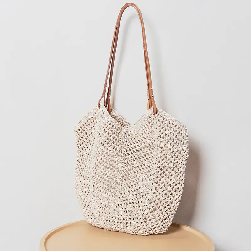 Wholesale Straw Beach Bag Woven Bag Straw Tote Bag Women's Shoulder Bag Factories, Supplier