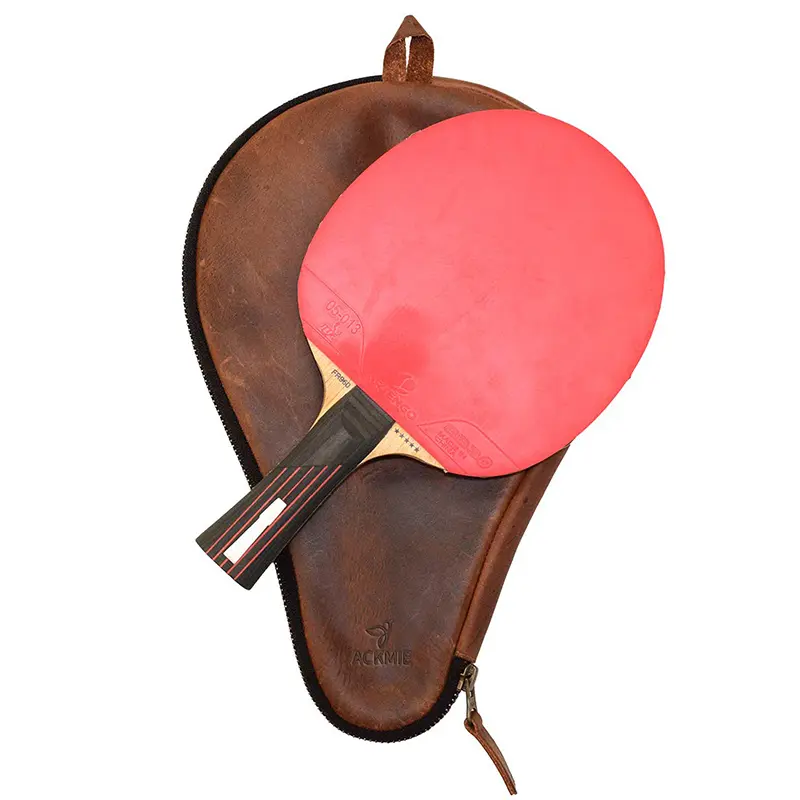 Wholesale Full Grain Leather Table Tennis Paddle Case Manufacturer, Factory