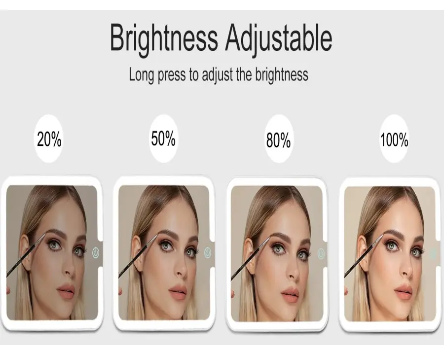 Adjustable Lighting Cosmetic Bag