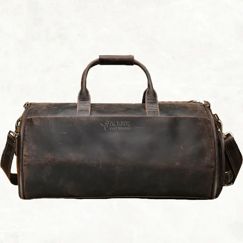 Wholesale Genuine Leather Suit Luggage Bag With Shoe Compartment Manufacturer, Factory